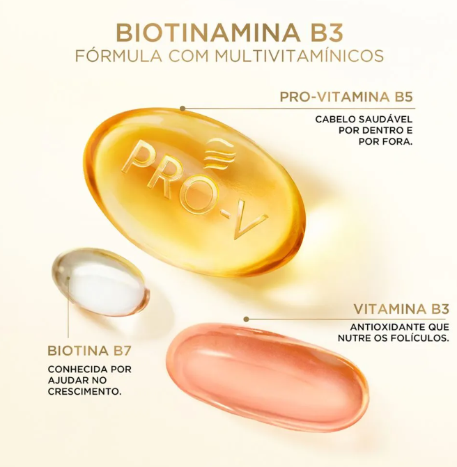 Shampoo Pantene Biotinamina B3 510ml - Imagem 2